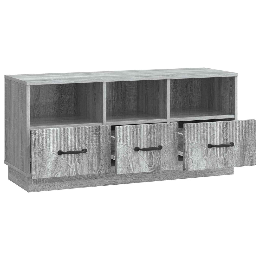 TV-skab Grå sonoma-eg 102 x 34,5 x 47 cm Konstrueret træ