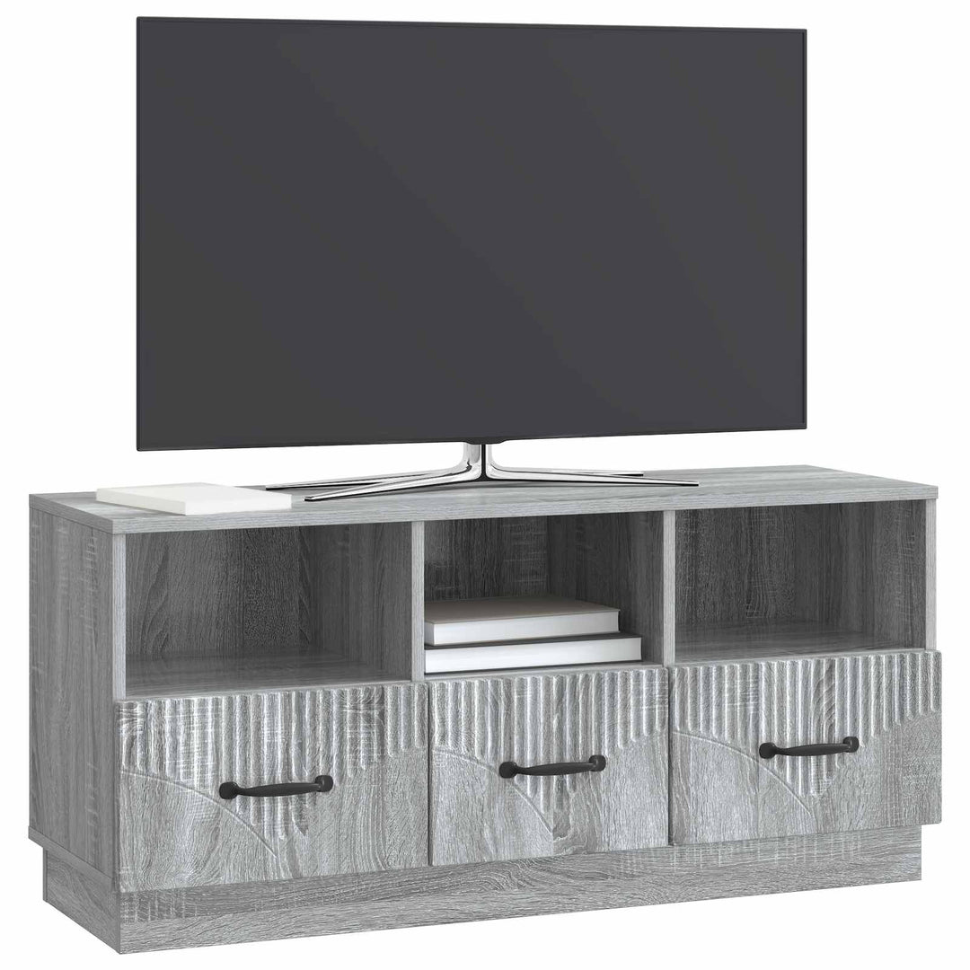 TV-skab Grå sonoma-eg 102 x 34,5 x 47 cm Konstrueret træ