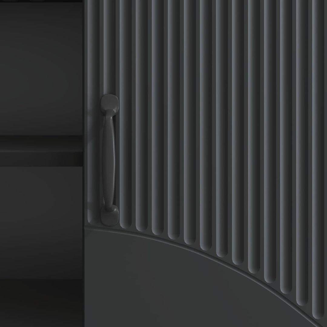 TV-skab Sort 150 x 31 x 47 cm Konstrueret træ