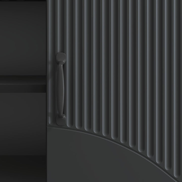 TV-skab Sort 150 x 31 x 47 cm Konstrueret træ