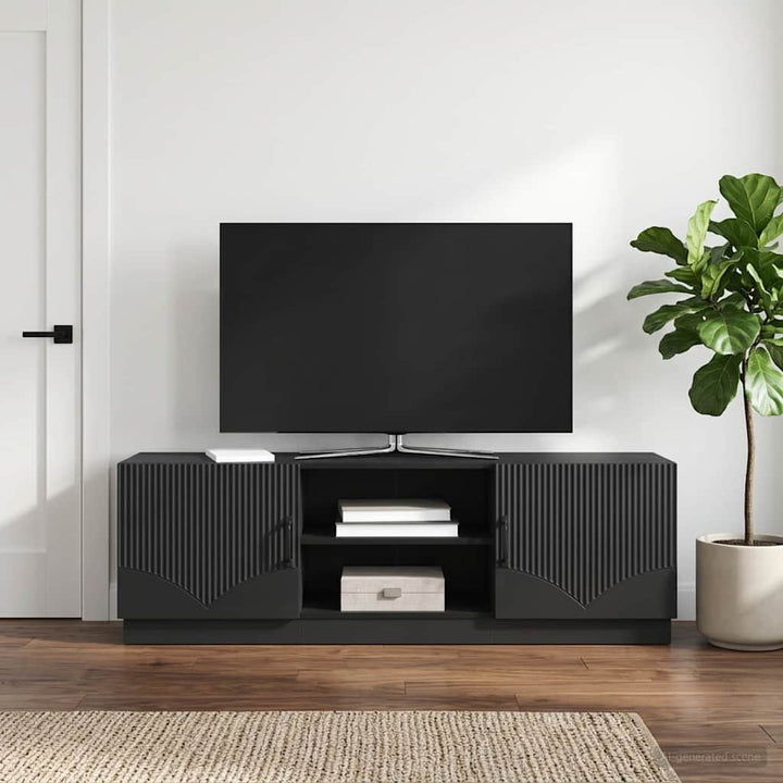TV-skab Sort 150 x 31 x 47 cm Konstrueret træ