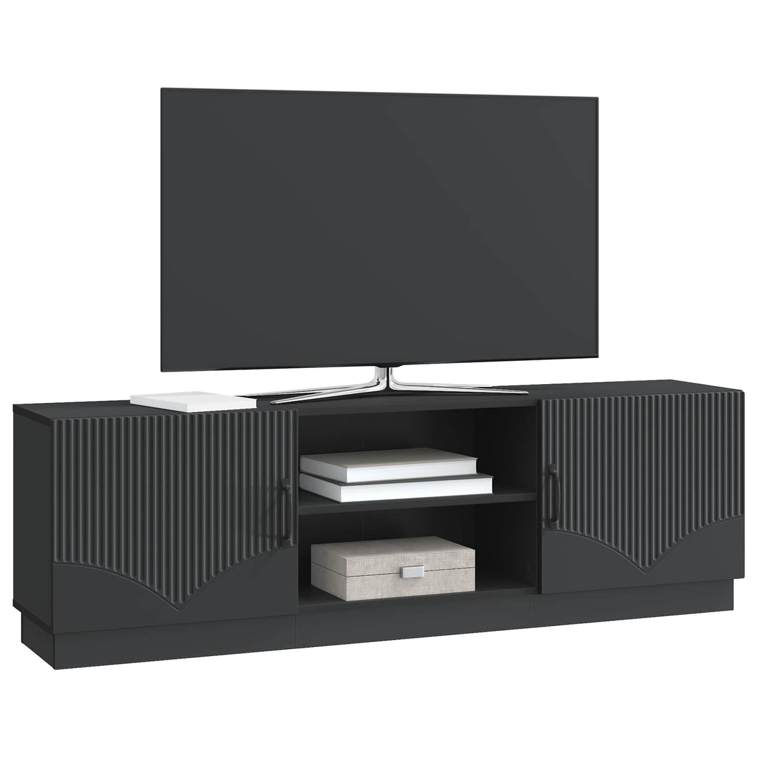 TV-skab Sort 150 x 31 x 47 cm Konstrueret træ
