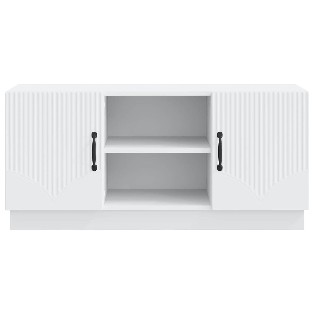 TV-skab Hvid 102 x 34,5 x 47 cm Konstrueret træ