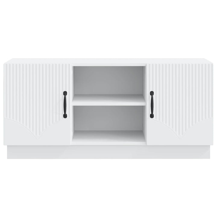 TV-skab Hvid 102 x 34,5 x 47 cm Konstrueret træ