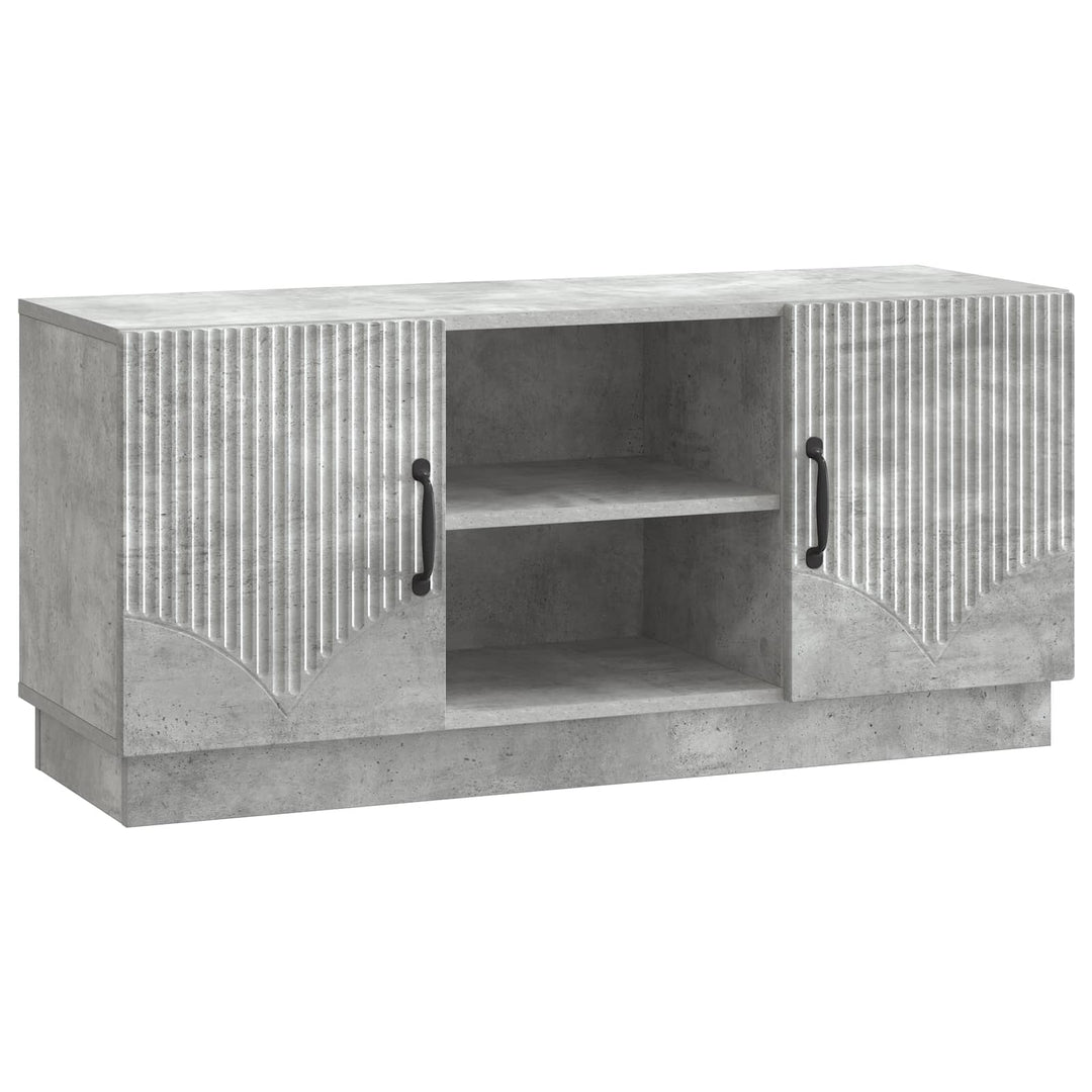 TV-skab Betongrå 102 x 34,5 x 47 cm Konstrueret træ