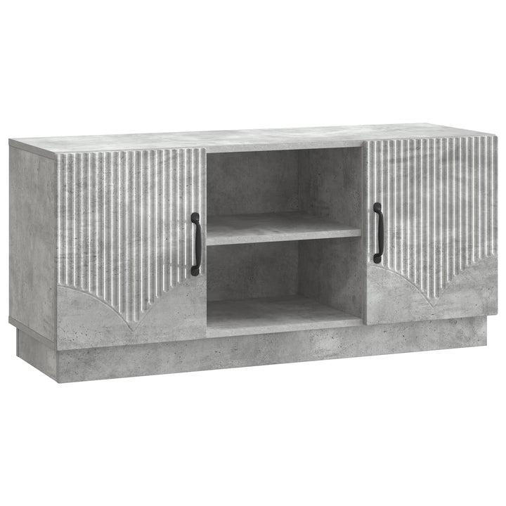 TV-skab Betongrå 102 x 34,5 x 47 cm Konstrueret træ