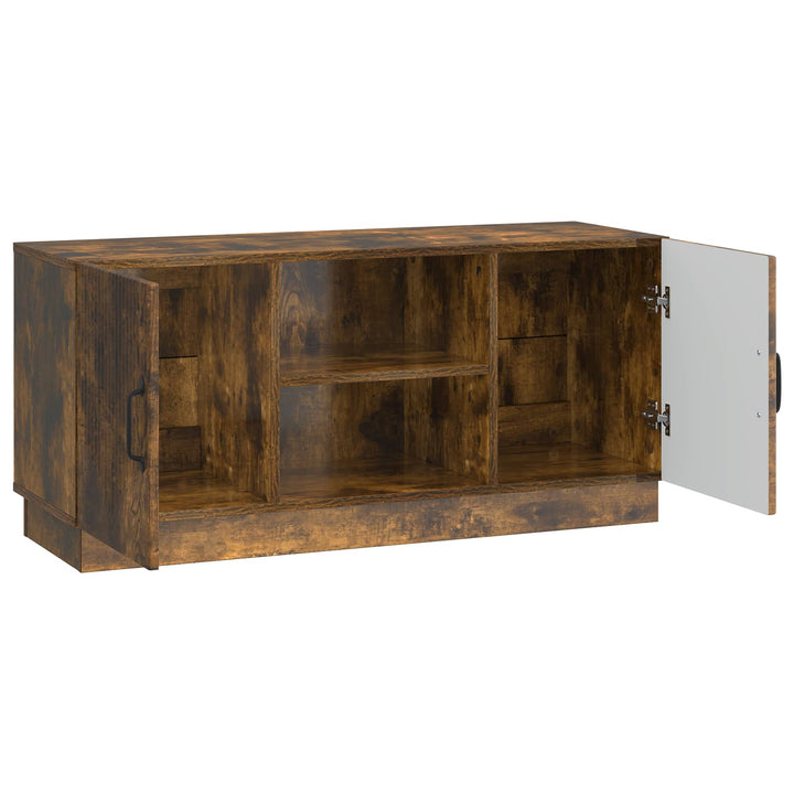 TV-skab 102 x 34,5 x 47 cm Røget eg Konstrueret træ