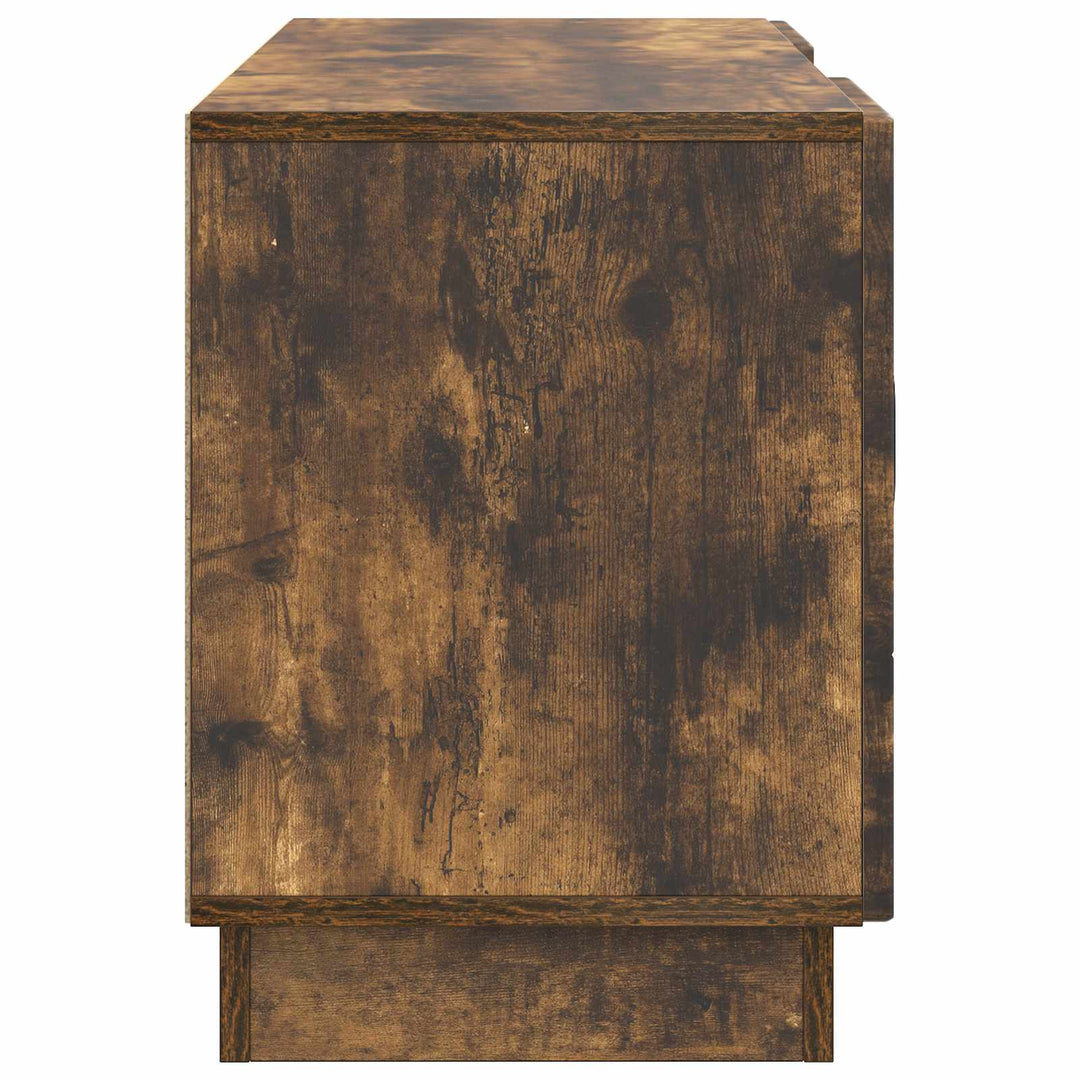 TV-skab 102 x 34,5 x 47 cm Røget eg Konstrueret træ