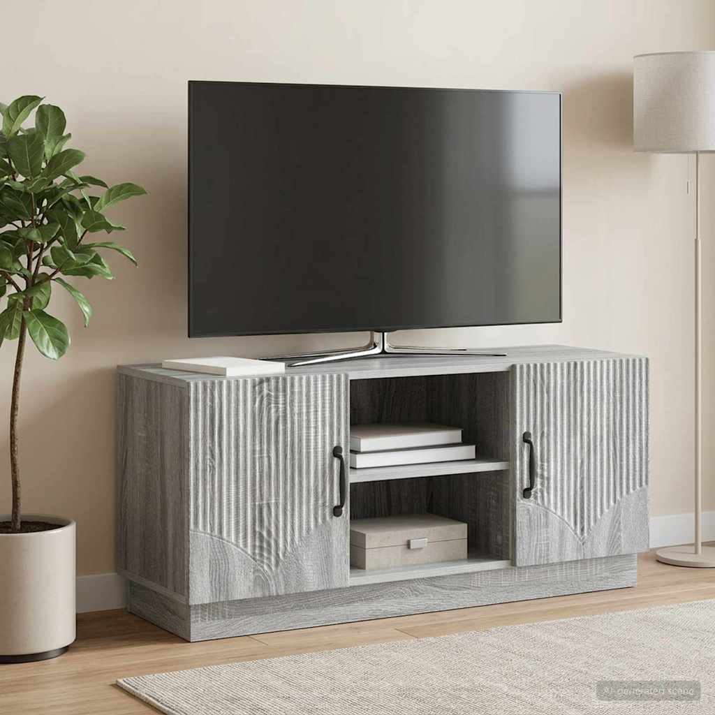 TV-skab Grå sonoma-eg 102 x 34,5 x 47 cm Konstrueret træ