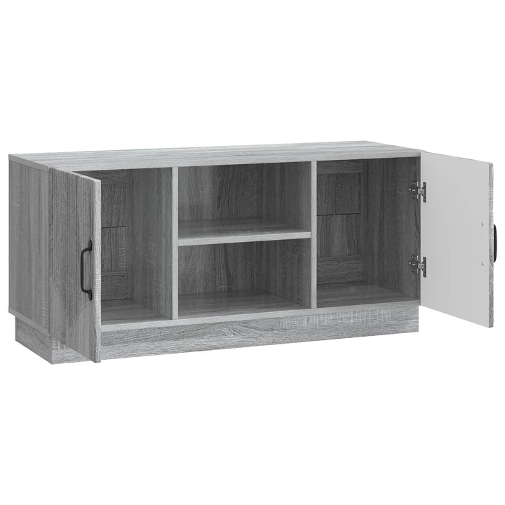 TV-skab 102 x 34,5 x 47 cm Grå sonoma-eg Konstrueret træ