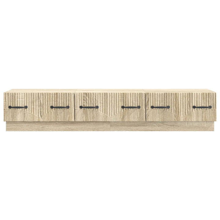 TV-skab med skuffe Sonoma-eg 147 x 34,5 x 27 cm Konstrueret træ