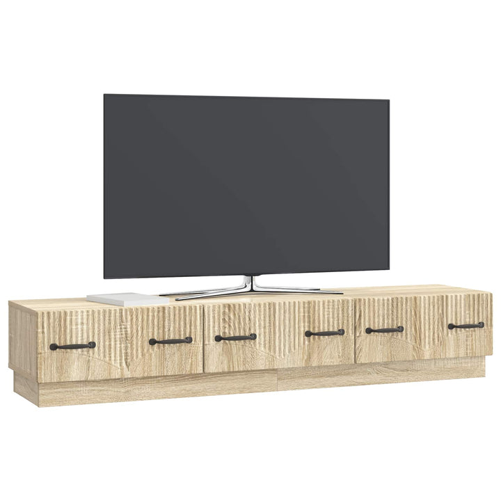 TV-skab med skuffe Sonoma-eg 147 x 34,5 x 27 cm Konstrueret træ