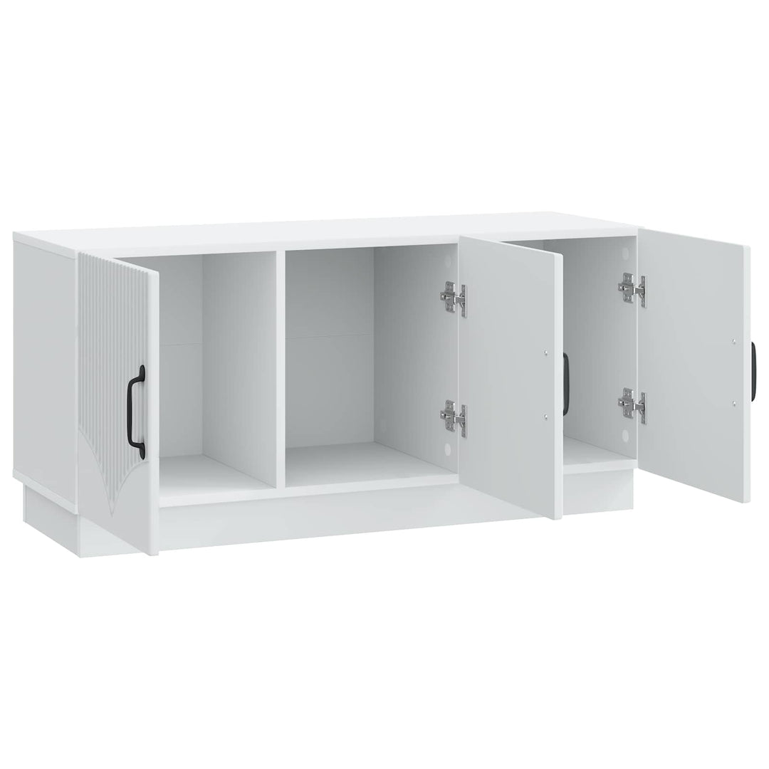 TV-skab Hvid 99 x 34,5 x 47 cm Konstrueret træ