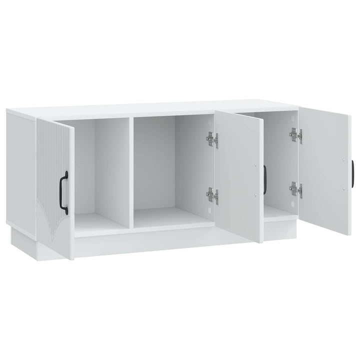 TV-skab Hvid 99 x 34,5 x 47 cm Konstrueret træ