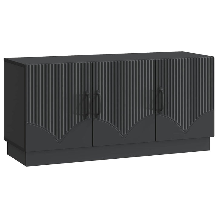 TV-skab Sort 99 x 34,5 x 47 cm Konstrueret træ