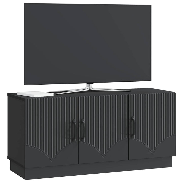 TV-skab Sort 99 x 34,5 x 47 cm Konstrueret træ