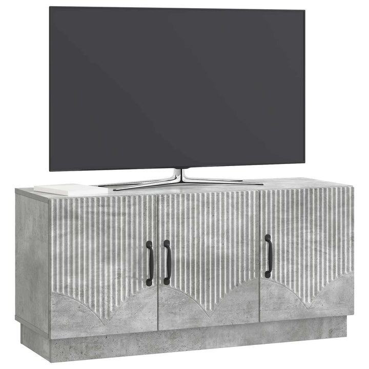 TV-skab Betongrå 99 x 34,5 x 47 cm Konstrueret træ