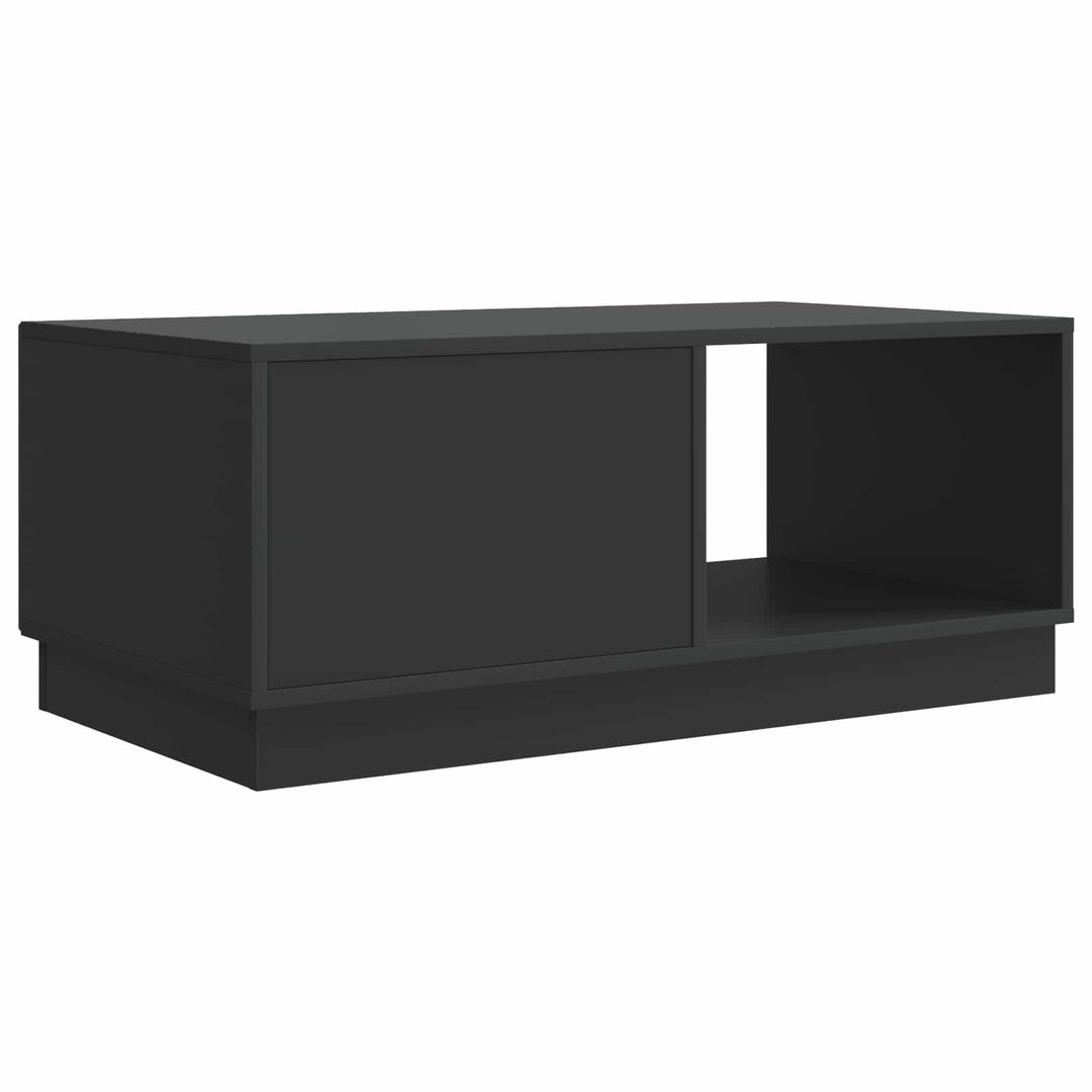 Sofabord Sort 90 x 50 x 37 cm Konstrueret træ