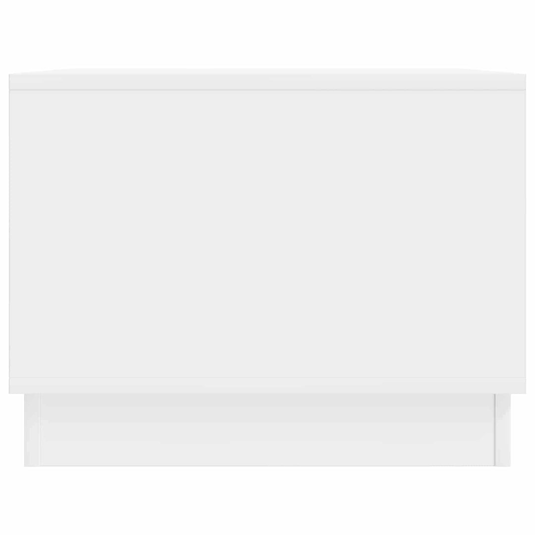 Sofabord Hvid højglans 90 x 50 x 37 cm Konstrueret træ