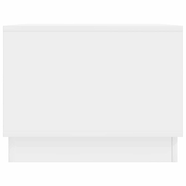 Sofabord Hvid højglans 90 x 50 x 37 cm Konstrueret træ