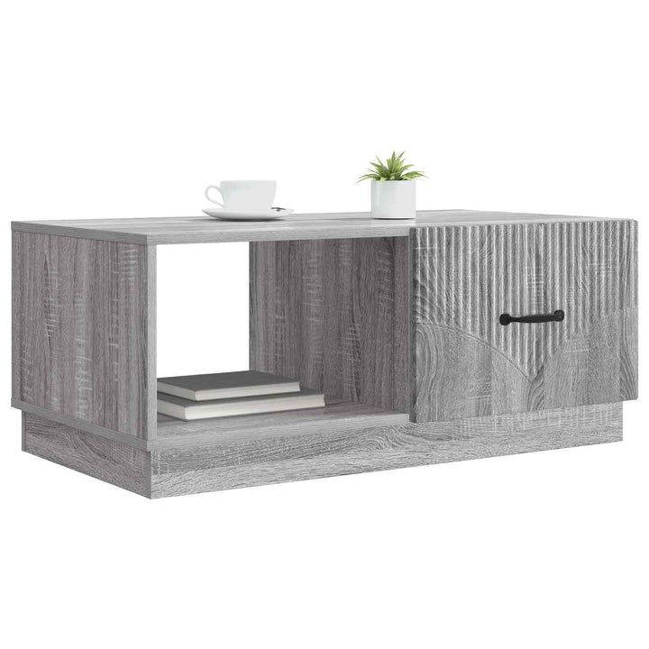Sofabord Grå sonoma-eg 90 x 50 x 37 cm Konstrueret træ