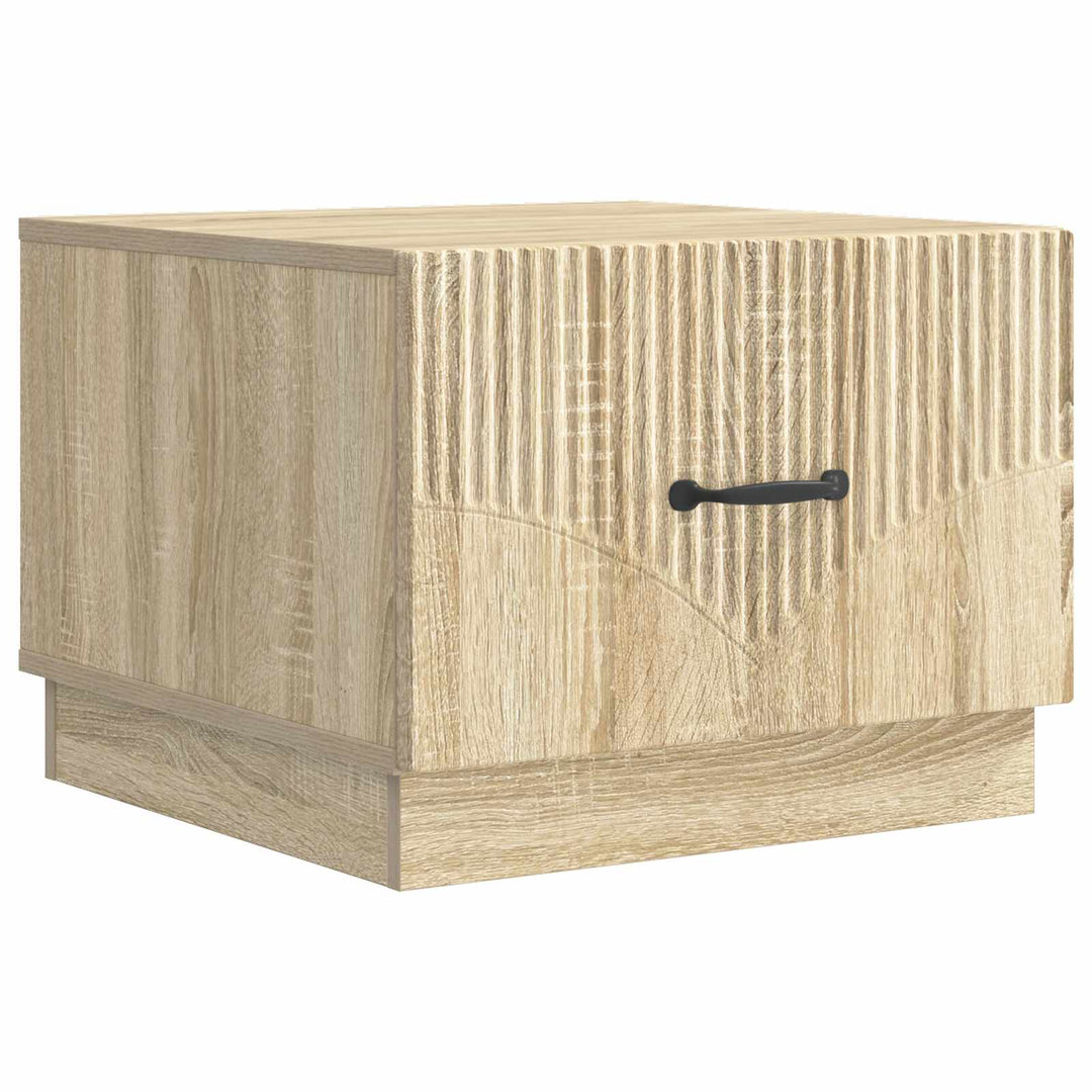 Sofabord med skuffe Sonoma-eg 49 x 50 x 37 cm Konstrueret træ