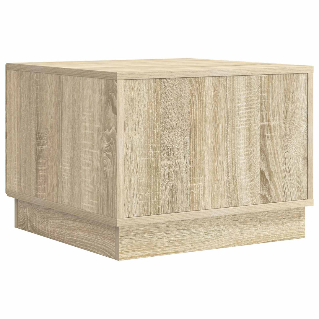 Sofabord med skuffe Sonoma-eg 49 x 50 x 37 cm Konstrueret træ