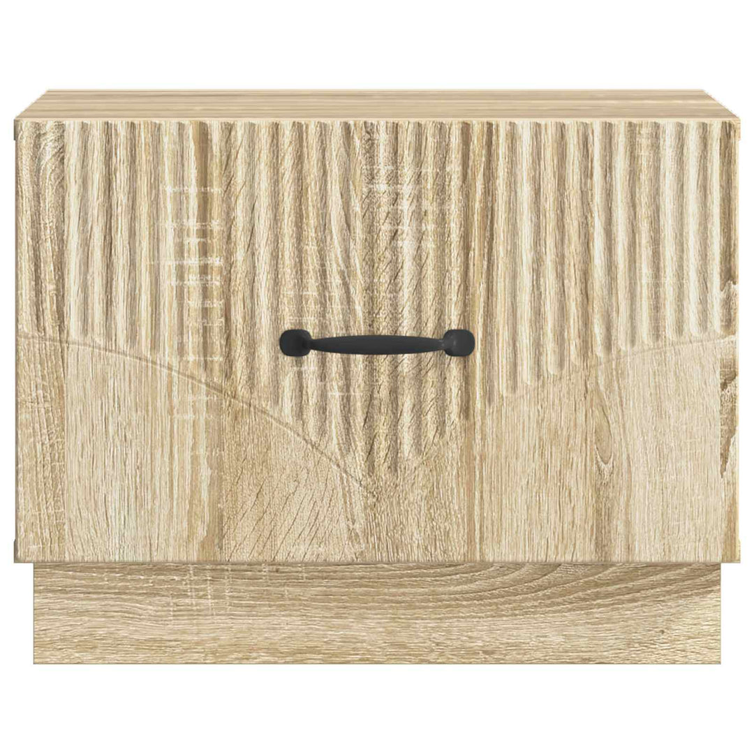Sofabord med skuffe Sonoma-eg 49 x 50 x 37 cm Konstrueret træ