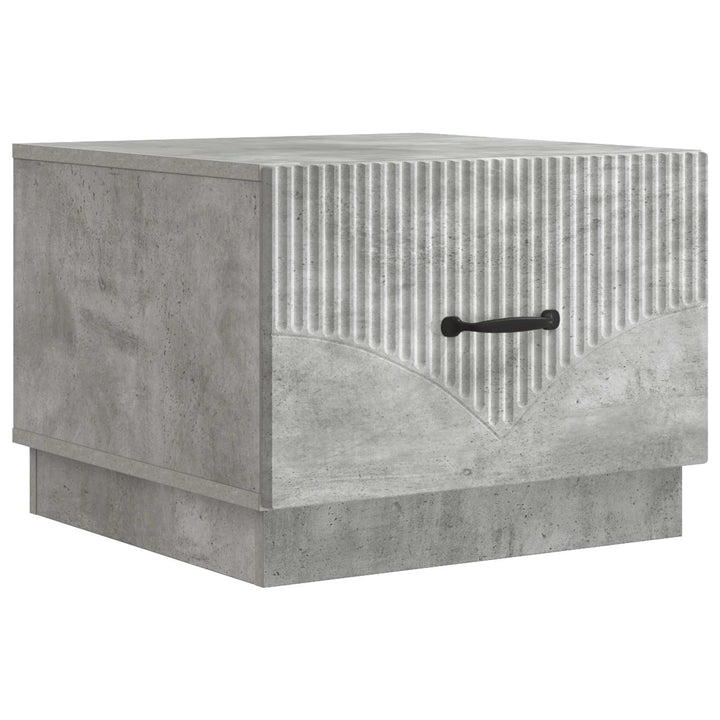 Sofabord med skuffe Betongrå 49 x 50 x 37 cm Konstrueret træ