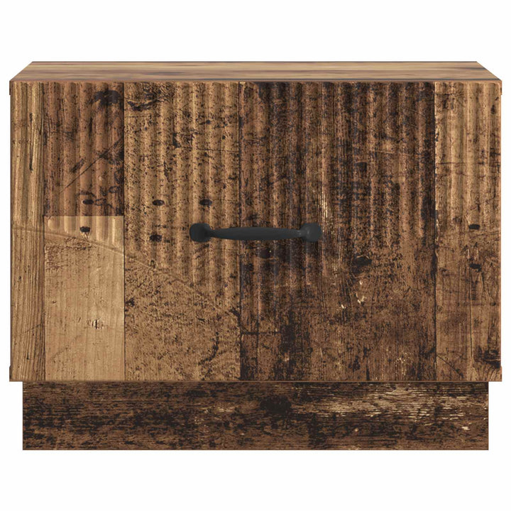 Sofabord med skuffe Gammelt træ 49 x 50 x 37 cm Konstrueret træ