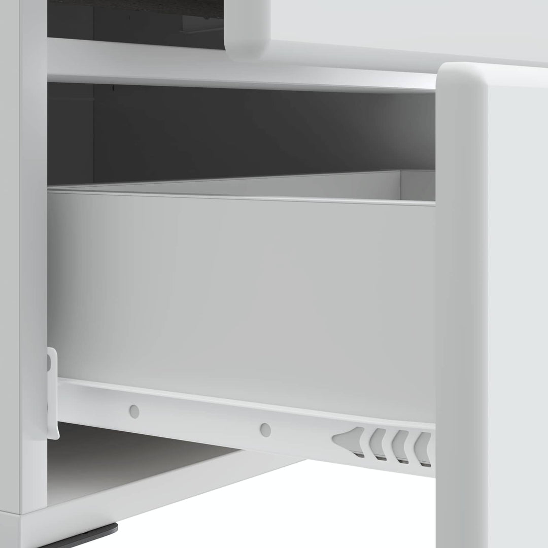 Natskab 2 pcs Hvid 43 x 34,5 x 47,5 cm Konstrueret træ