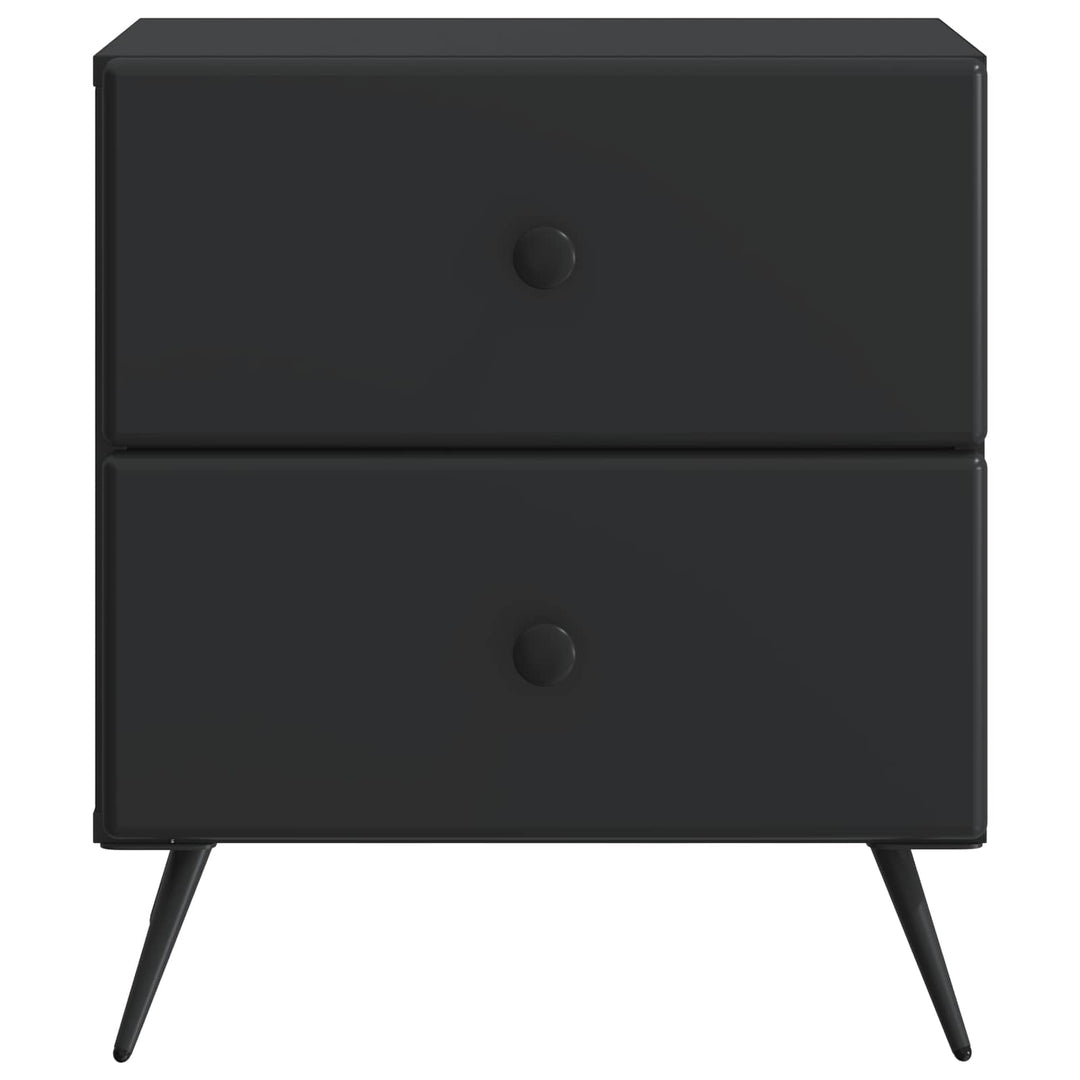 Natskab 2 pcs Sort 43 x 34,5 x 47,5 cm Konstrueret træ