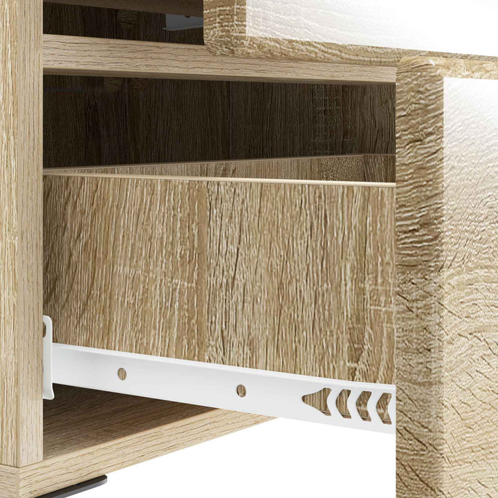 Natskab 2 pcs Sonoma-eg 43 x 34,5 x 47,5 cm Konstrueret træ