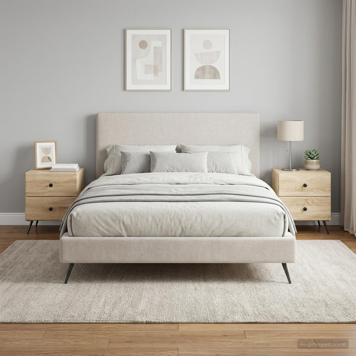 Natskab 2 pcs Sonoma-eg 43 x 34,5 x 47,5 cm Konstrueret træ