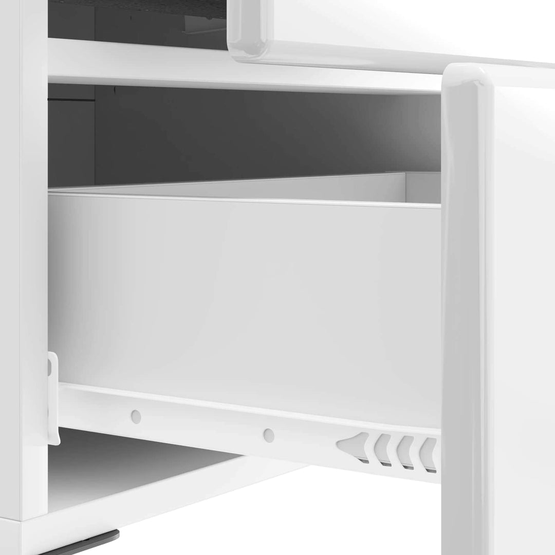 Natskab Hvid højglans 43 x 34,5 x 47,5 cm Konstrueret træ