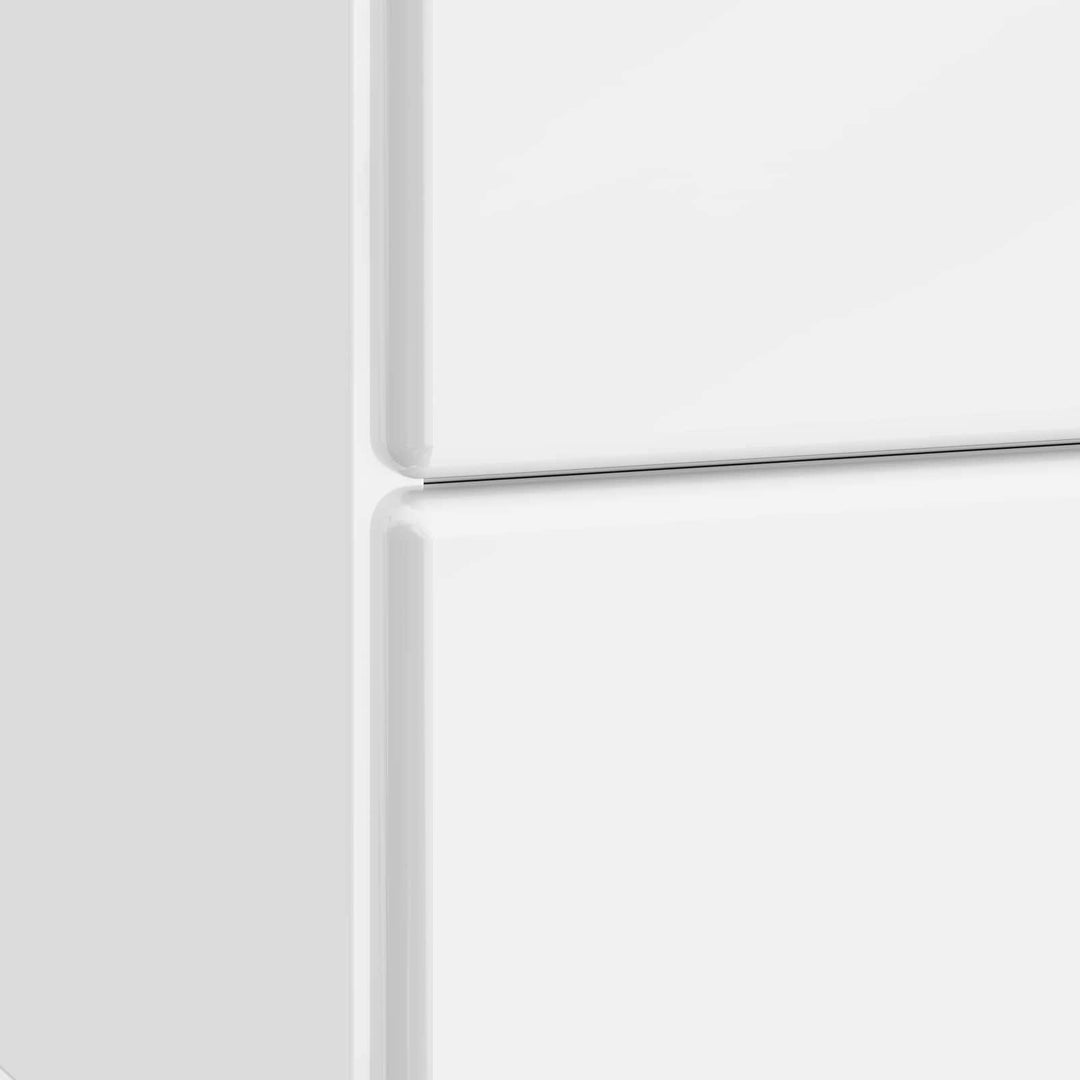 Natskab 2 pcs Hvid højglans 43 x 34,5 x 47,5 cm Konstrueret træ