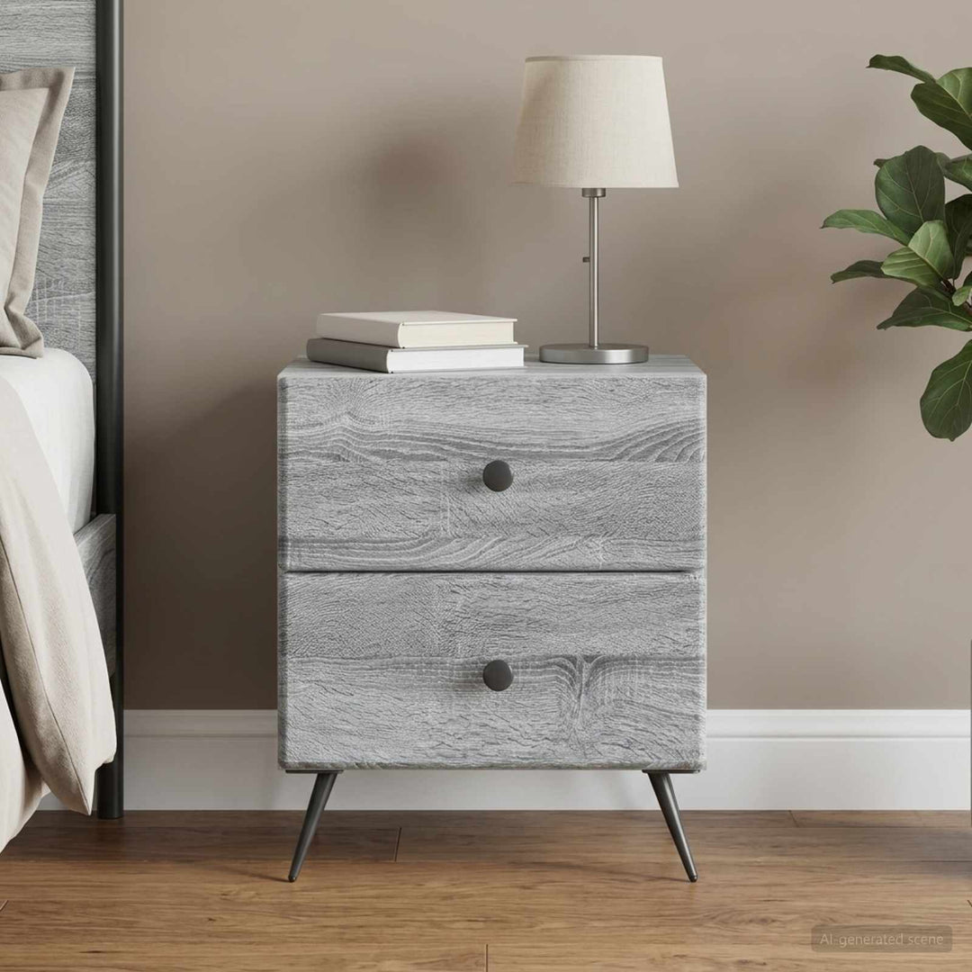 Natskab Grå sonoma-eg 43 x 34,5 x 47,5 cm Konstrueret træ