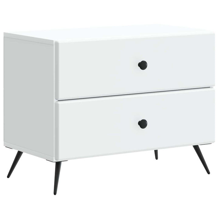Natskab med skuffe Hvid 62 x 34,5 x 47,5 cm Konstrueret træ