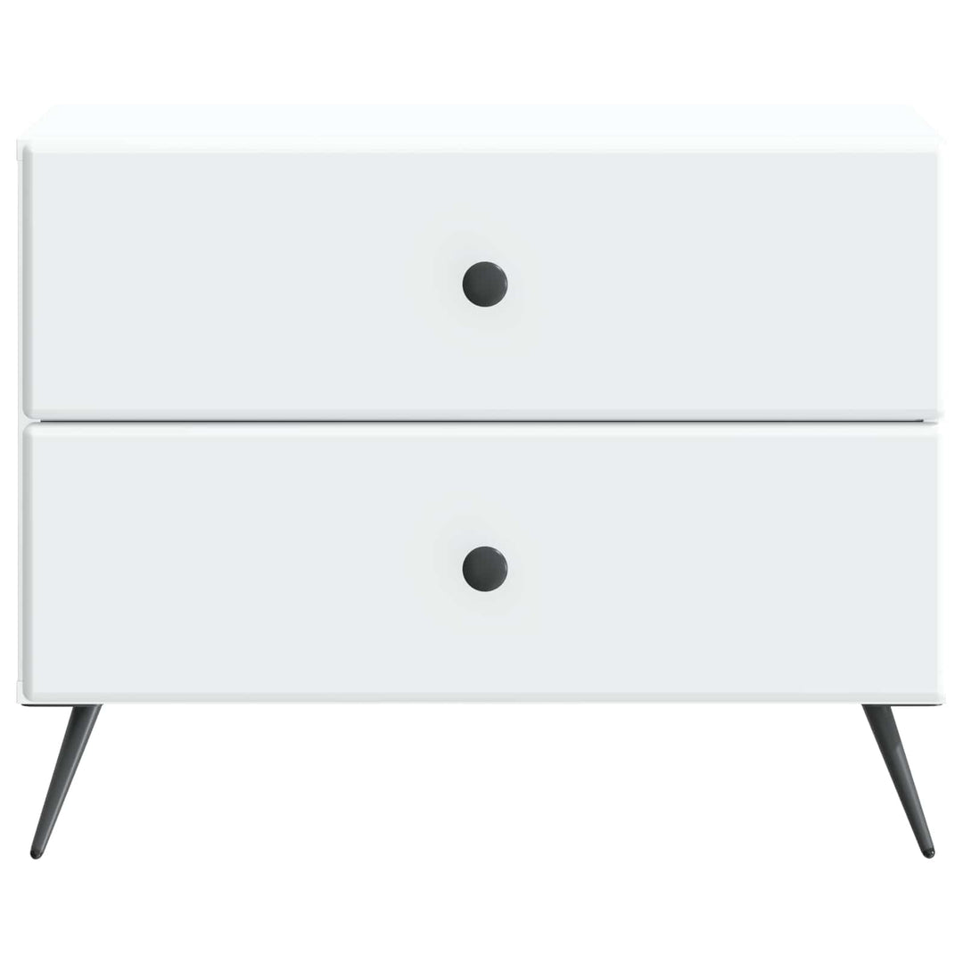 Natskab med skuffe Hvid 62 x 34,5 x 47,5 cm Konstrueret træ