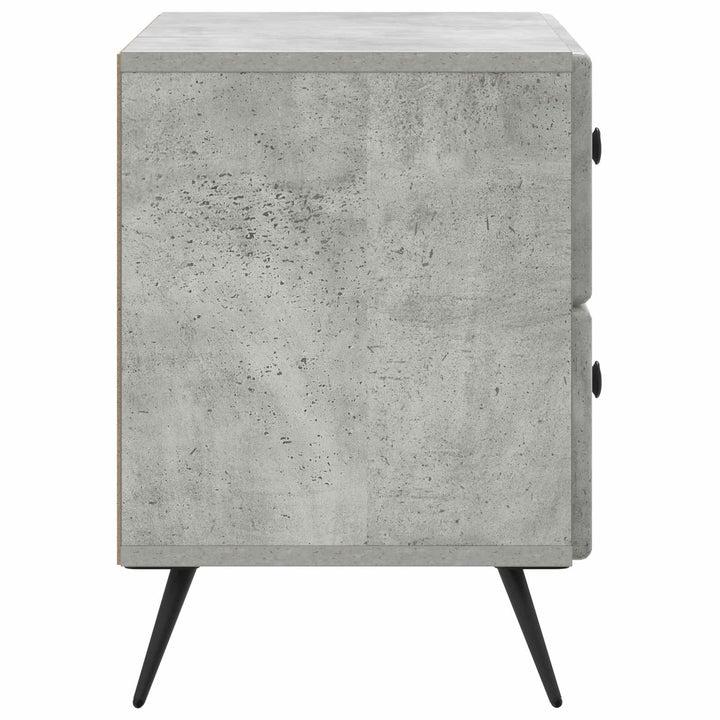 Natskab med skuffe Betongrå 62 x 34,5 x 47,5 cm Konstrueret træ