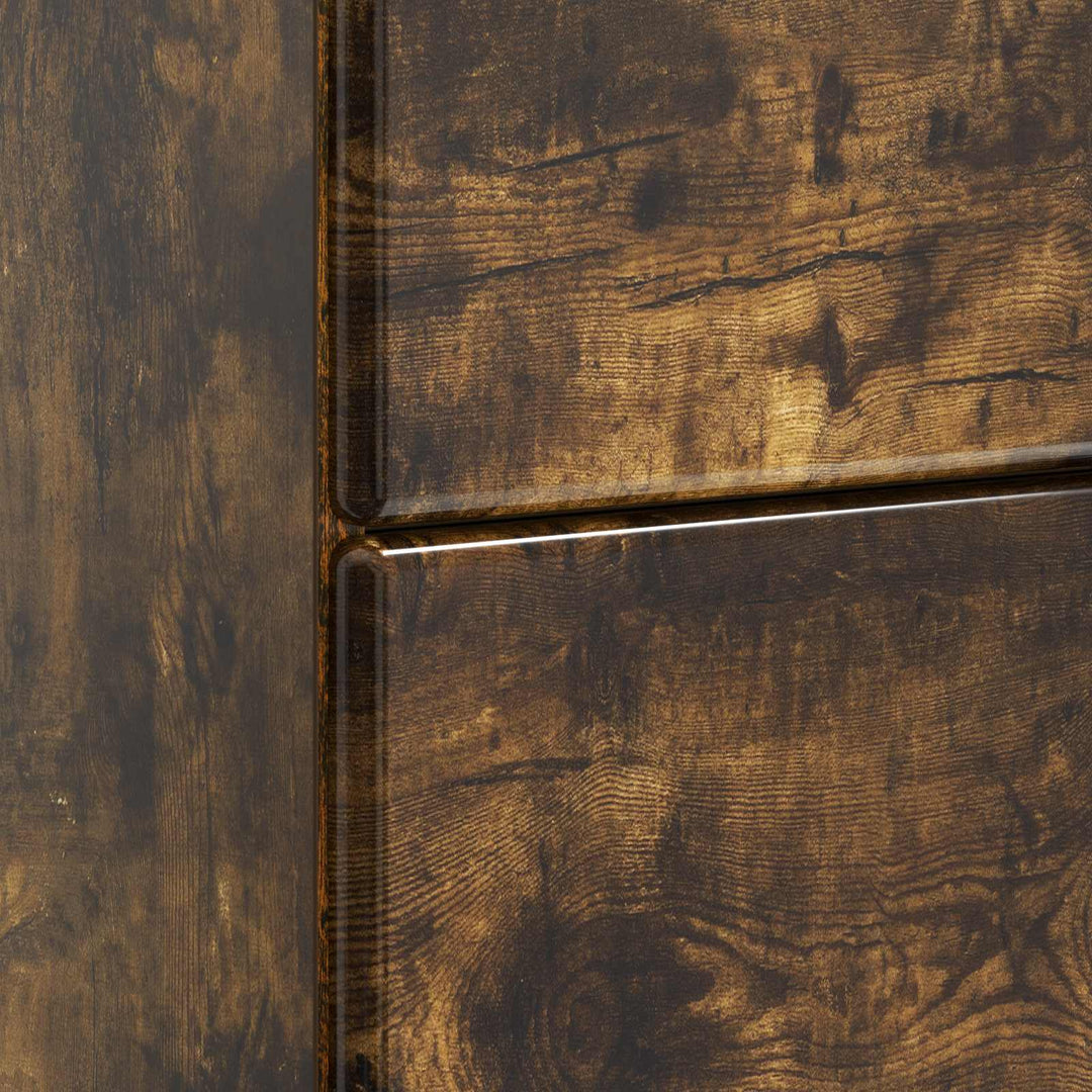Natskab med skuffe Røget eg 62 x 34,5 x 47,5 cm Konstrueret træ