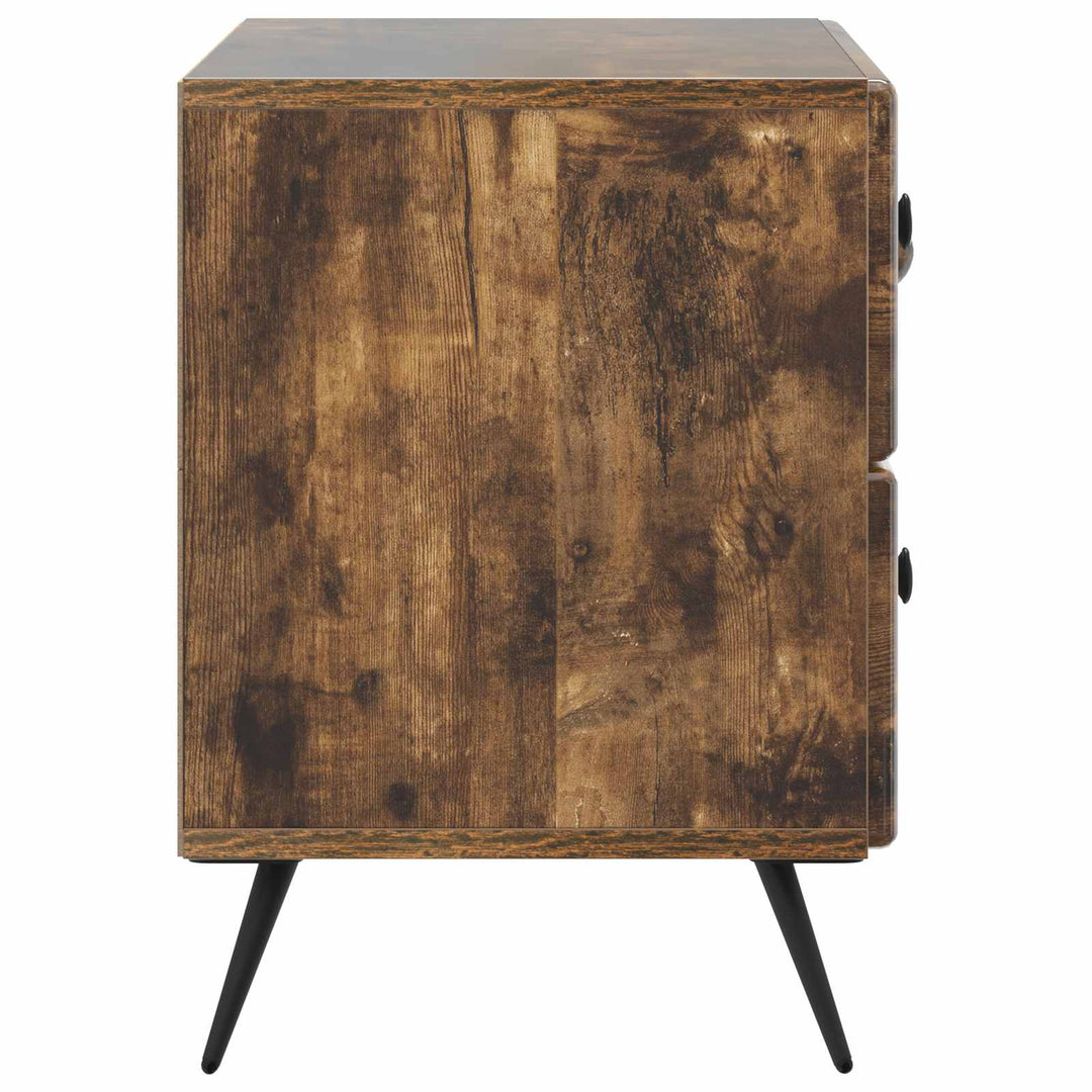 Natskab med skuffe Røget eg 62 x 34,5 x 47,5 cm Konstrueret træ