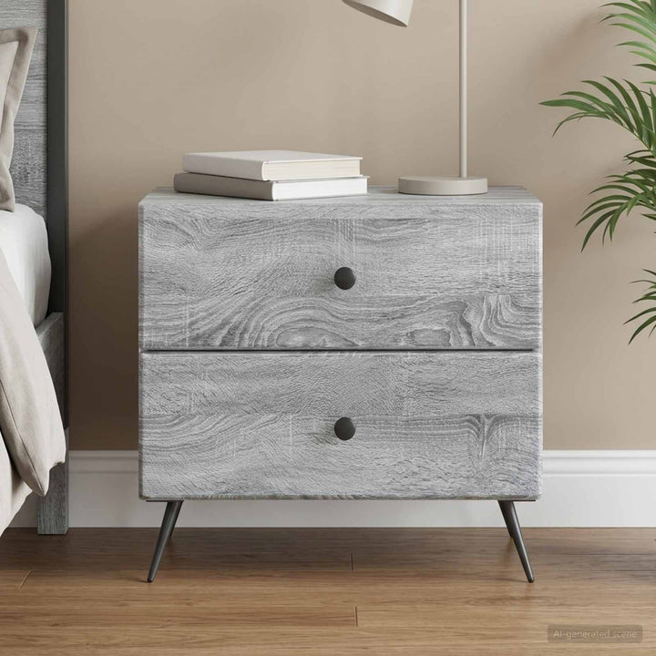 Natskab Grå sonoma-eg 62 x 34,5 x 47,5 cm Konstrueret træ