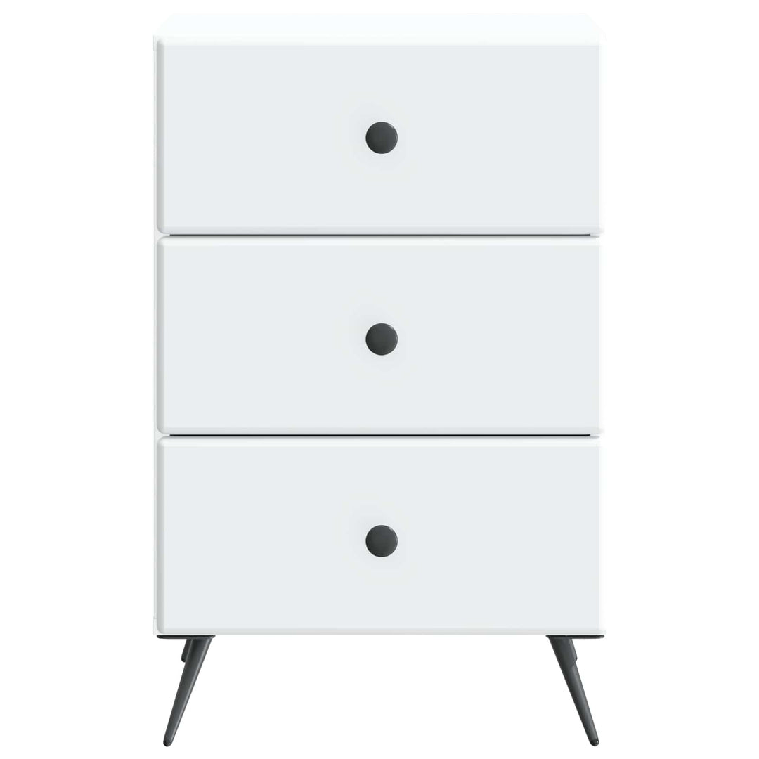 Natskab med skuffe Hvid 43 x 41 x 66,5 cm Konstrueret træ