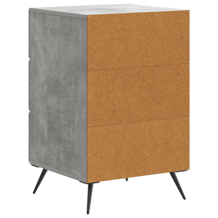 Natskab med skuffe Betongrå 43 x 41 x 66,5 cm Konstrueret træ
