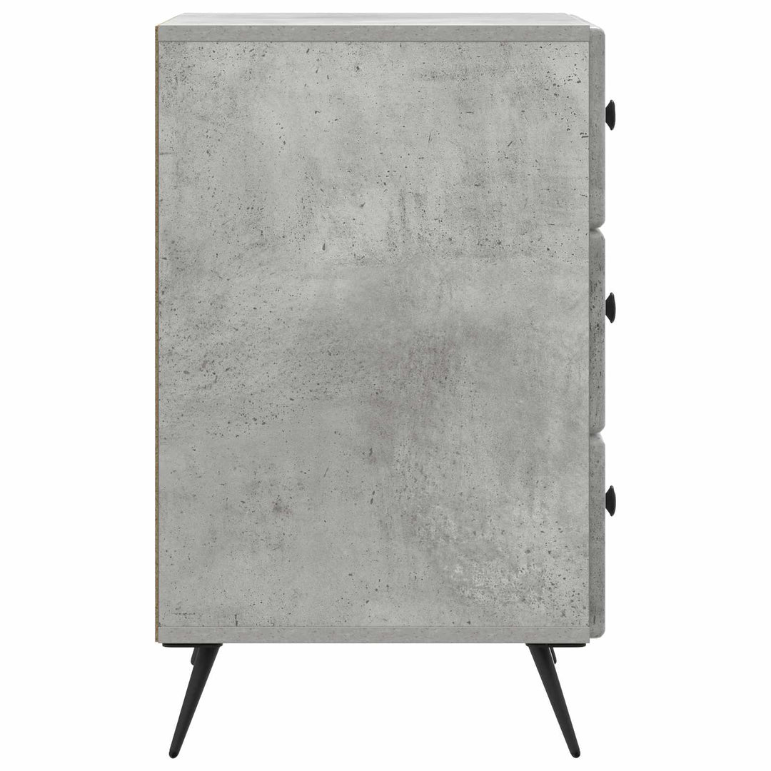 Natskab med skuffe Betongrå 43 x 41 x 66,5 cm Konstrueret træ
