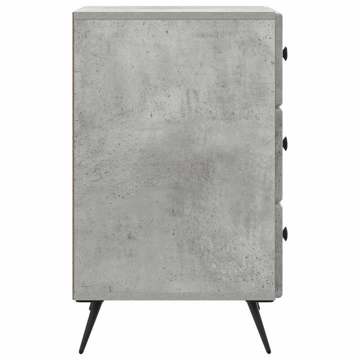 Natskab med skuffe Betongrå 43 x 41 x 66,5 cm Konstrueret træ