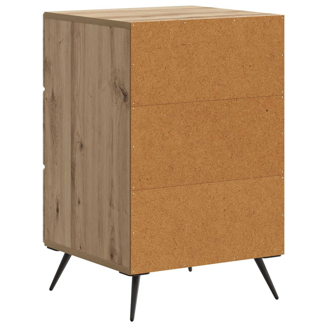 Natskab med skuffe Artisan-eg 43 x 41 x 66,5 cm Konstrueret træ