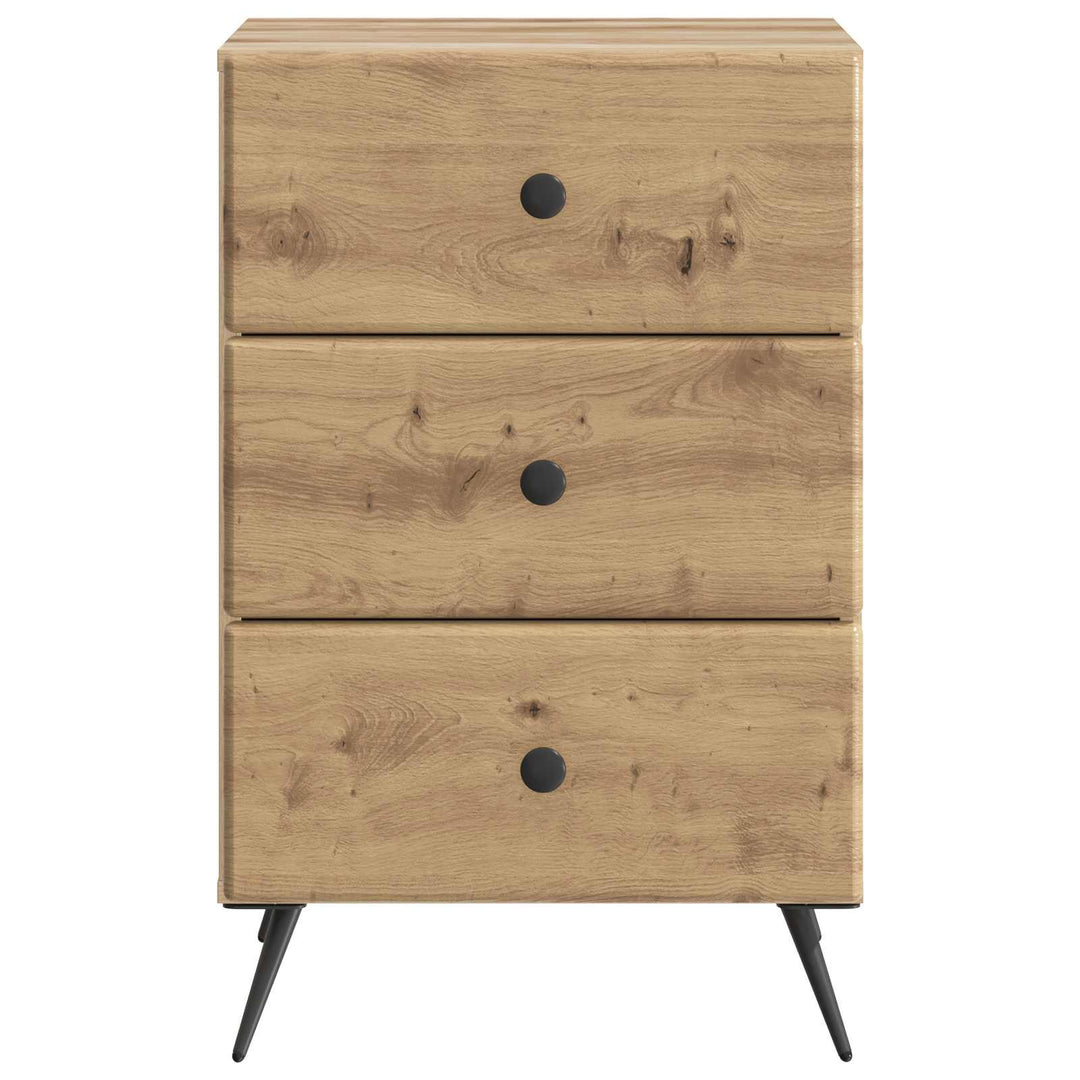 Natskab med skuffe Artisan-eg 43 x 41 x 66,5 cm Konstrueret træ