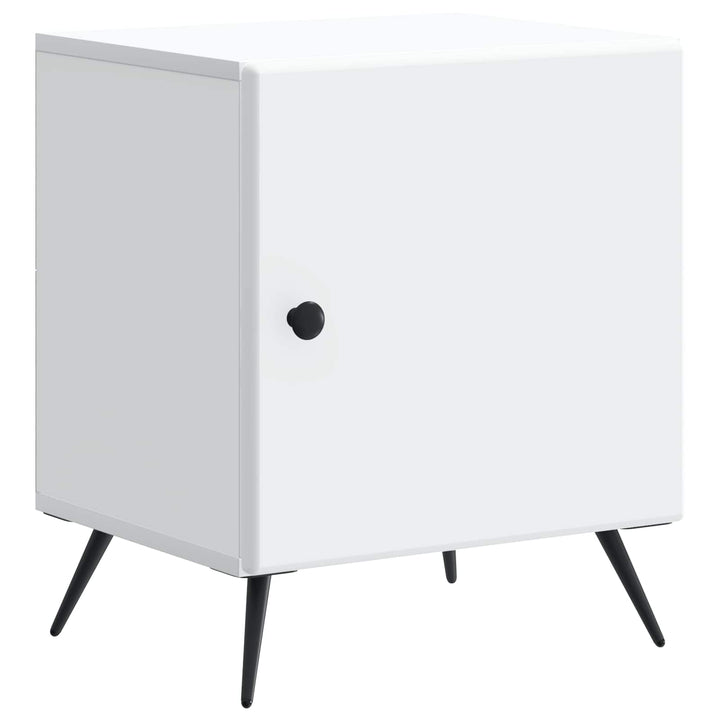 Natskab 2 pcs Hvid 43 x 34,5 x 50 cm Konstrueret træ